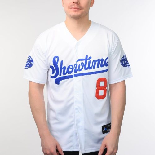 8 24ShowtimeLegendBryantWhiteBaseballJersey