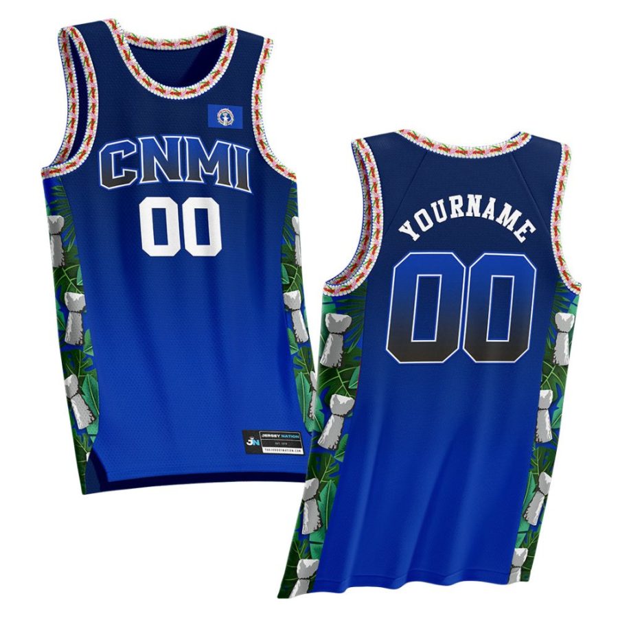 CNMI Northern Mariana Islands Custom Basketball Jersey