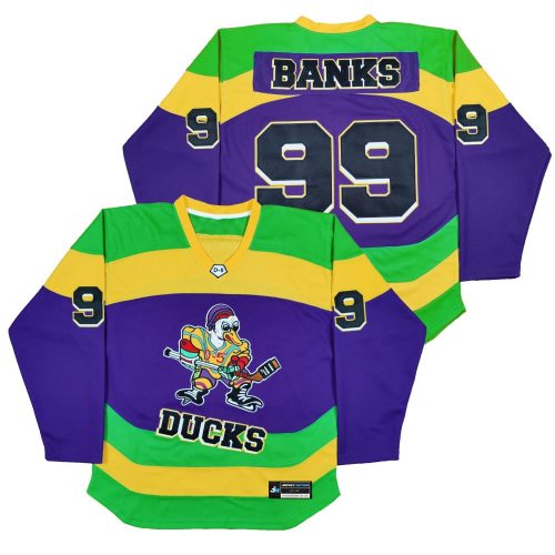 Adam Banks Ducks #99 Hockey Jersey