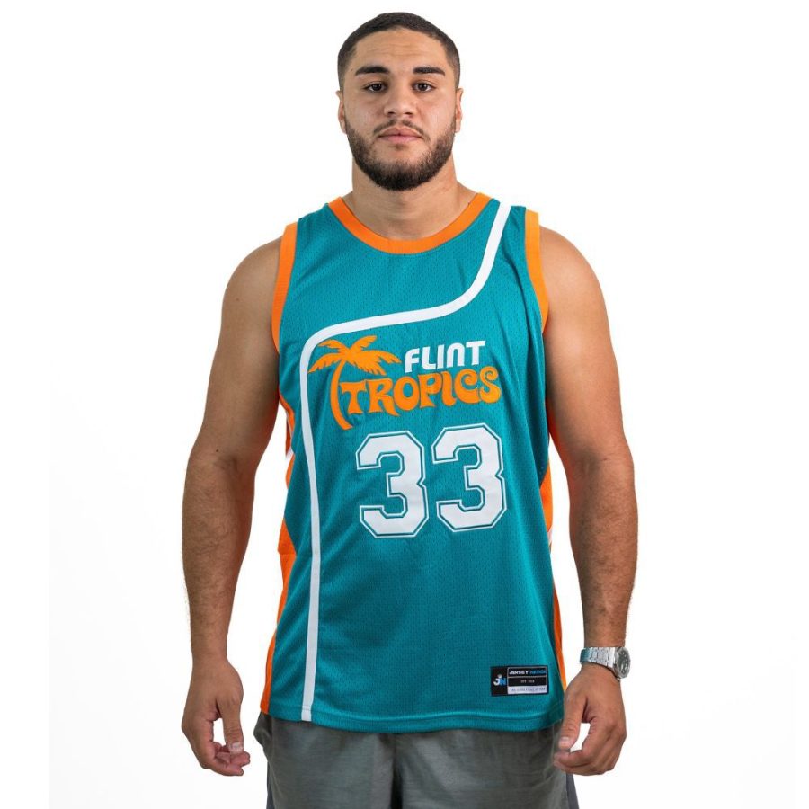 JackieMoonFlintTropicsSemi ProMovieStitchedBasketballJersey