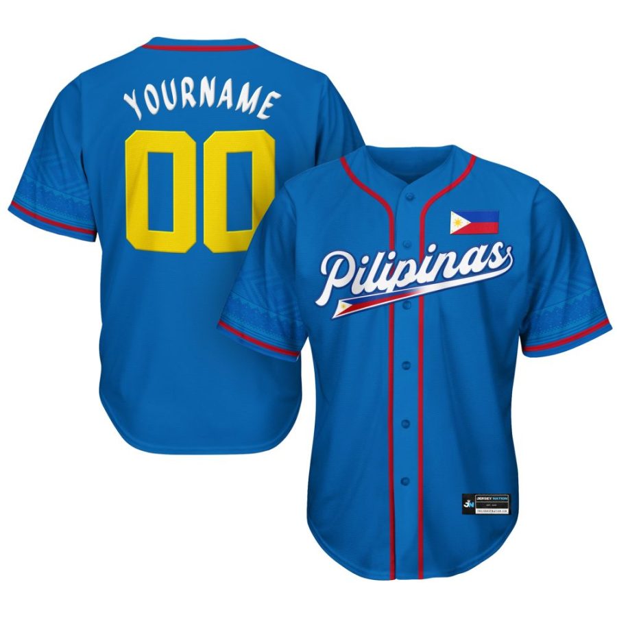 Philippines Pilipinas Custom Baseball Jersey