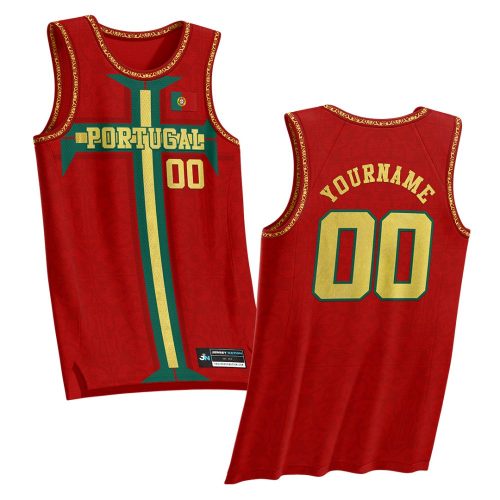 Portugal Custom Basketball Jersey